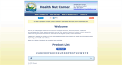 Desktop Screenshot of healthnutcorner.org